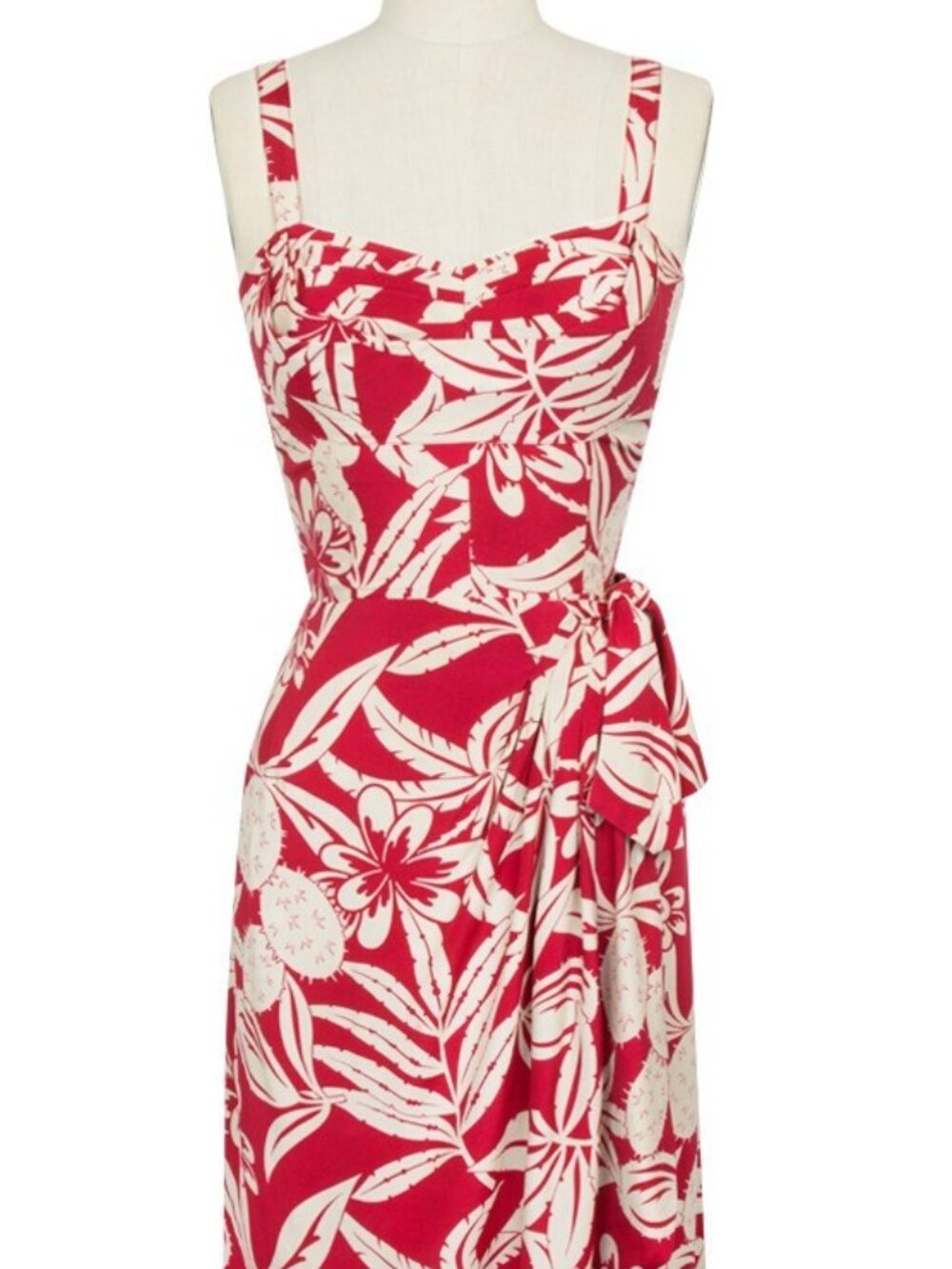 RARE DESIGNER VINTAGE Lena Sarong Cactus Rouge Trashy Diva Red Dress NEW 18